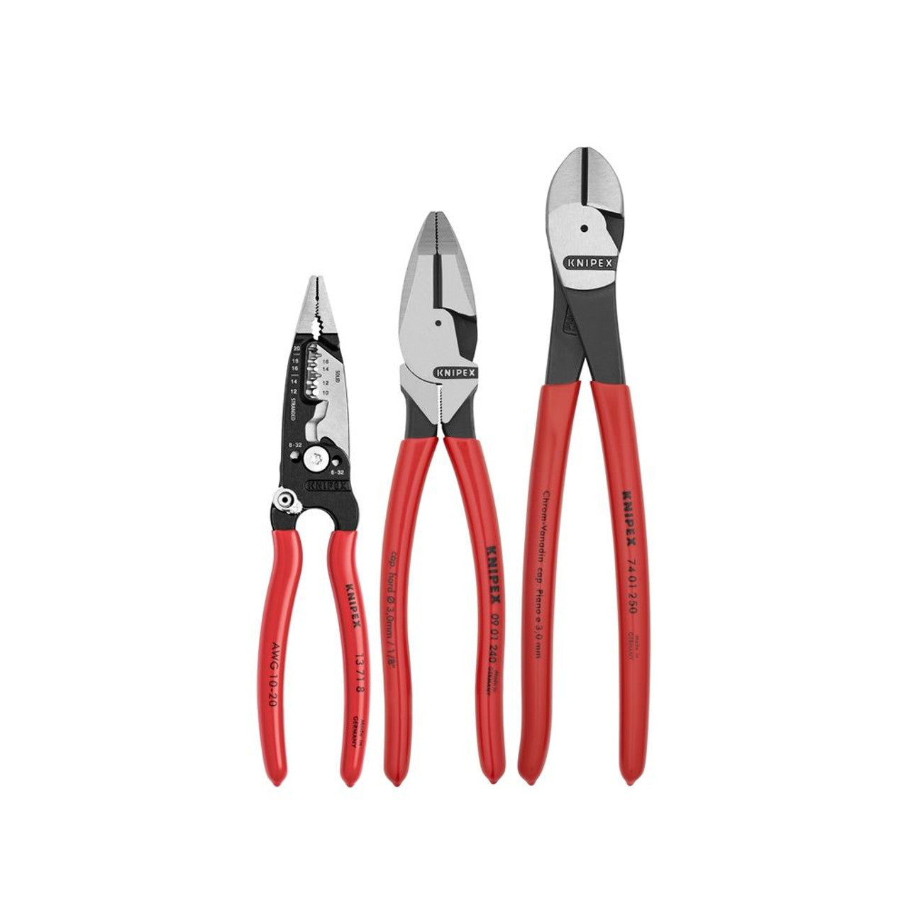 Knipex Tools - 3 Pc Pro Electrical Set - Item #9K0080158US