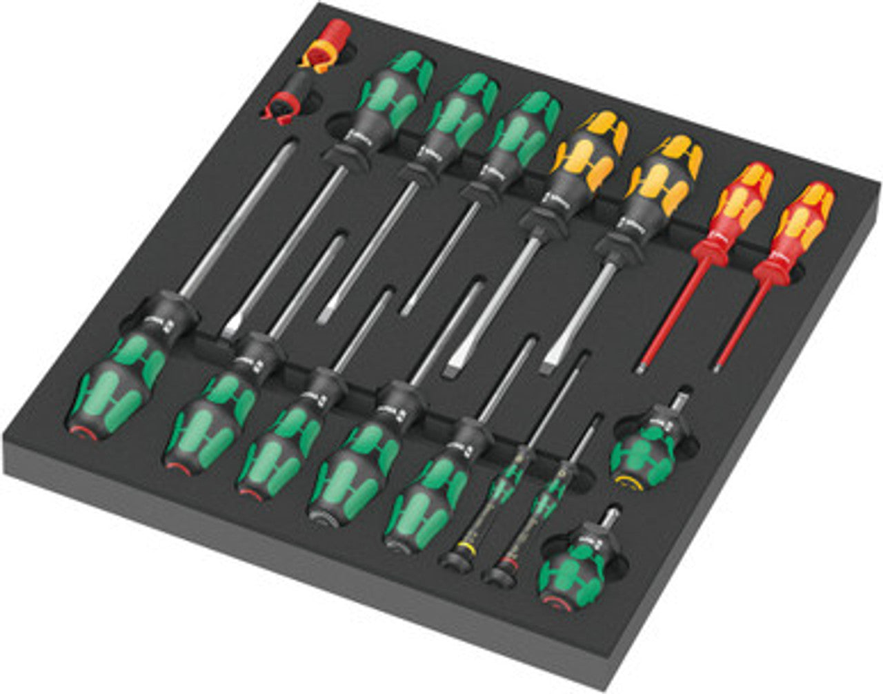 Wera - 9710 Foam insert screwdriver set 1, 18 pieces - #150101