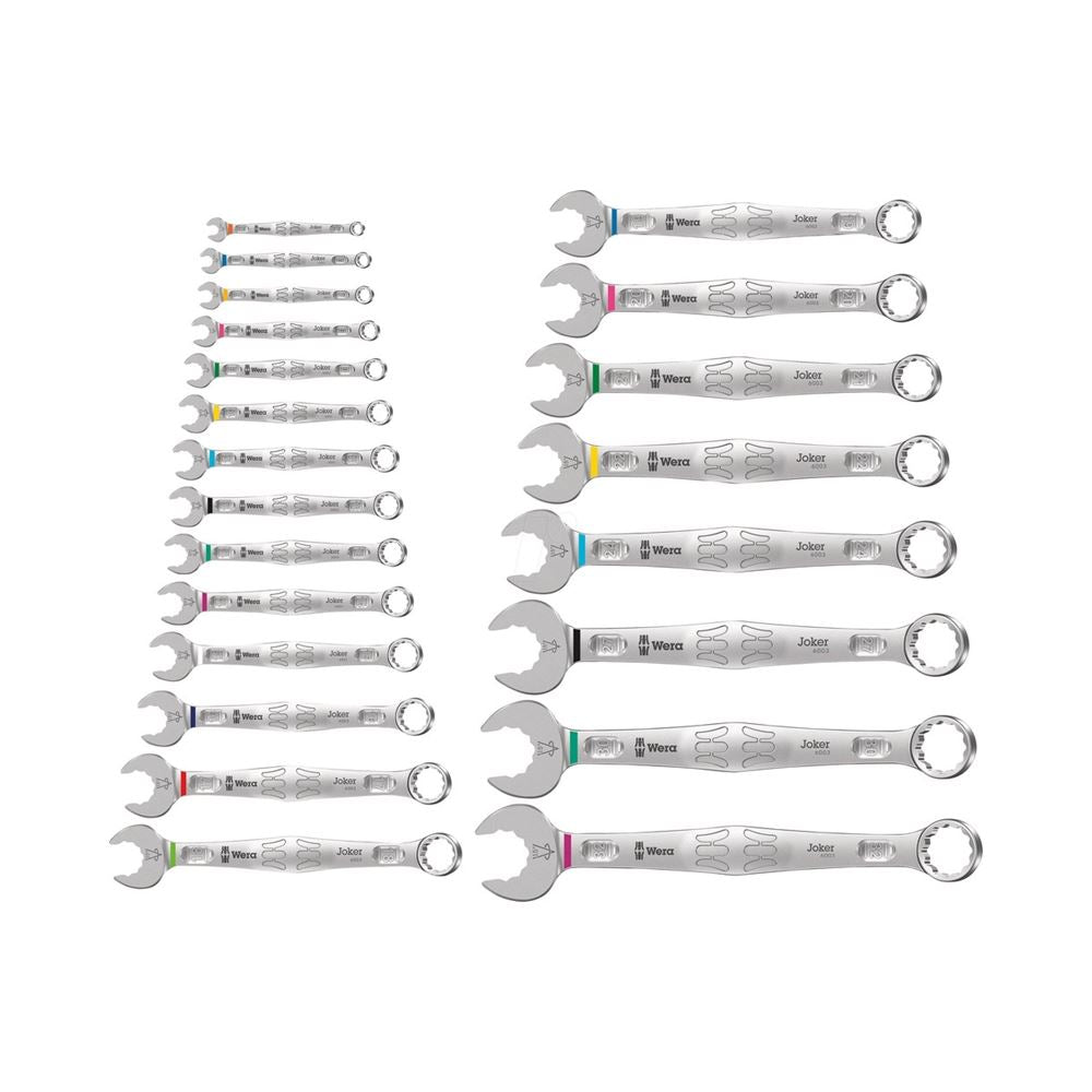 Wera - 6003 Joker 22 Set 1 Combination Wrench Set, 22 pieces - #020232