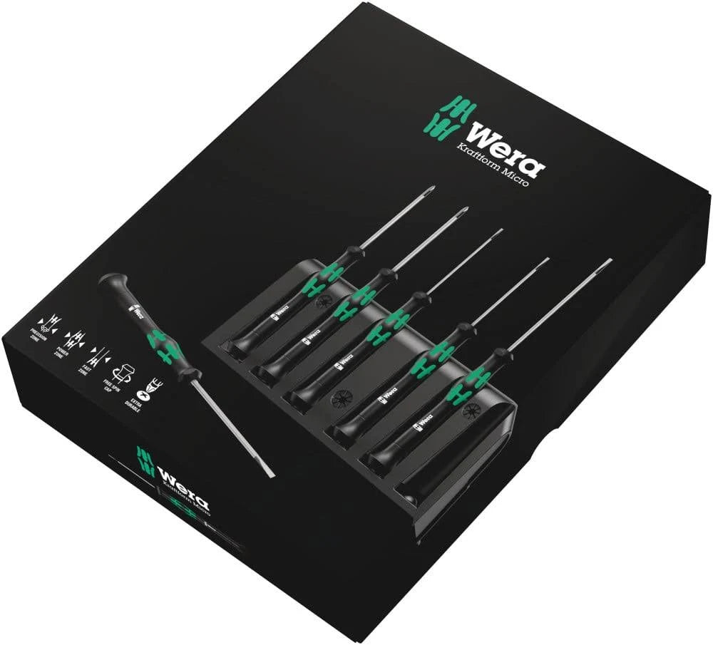 Wera - 2035/6 A Screwdriver set and rack for electronic applications, 6 pieces - #118150