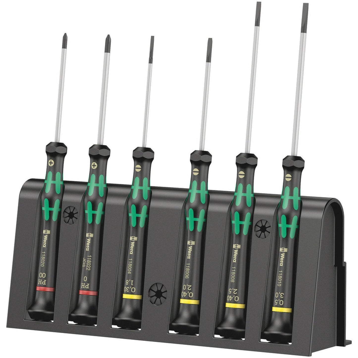 Wera - 2035/6 A Screwdriver set and rack for electronic applications, 6 pieces - #118150